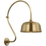 Academy Outdoor Larrabee 27in Rockhouse Shade Wall Light - Hand-Rubbed Antique Brass