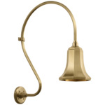 Academy Outdoor Larrabee 27in Savannah Shade Wall Light - Hand-Rubbed Antique Brass