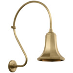 Academy Outdoor Larrabee 27in Savannah Shade Wall Light - Hand-Rubbed Antique Brass