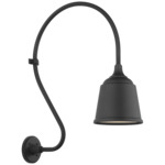 Academy Outdoor Larrabee Small Rockhouse Shade Wall Light - Matte Black
