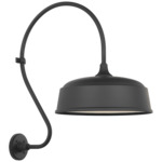 Academy Outdoor Larrabee 27in Rockhouse Shade Wall Light - Matte Black