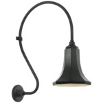 Academy Outdoor Larrabee 27in Savannah Shade Wall Light - Matte Black / Green