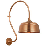 Academy Outdoor Larrabee 27in Rockhouse Shade Wall Light - Soft Copper