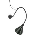 Academy Outdoor Anchor Larrabee Savannah Conical Wall Light - Matte Black / Green