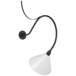 Academy Outdoor Anchor Larrabee Savannah Conical Wall Light - Matte Black / White