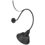Academy Outdoor Anchored Larrabee Bowers Shade Wall Light - Matte Black