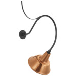 Academy Outdoor Anchored Larrabee Bowers Shade Wall Light - Matte Black / Soft Copper