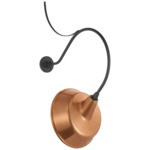 Academy Outdoor Anchor Larrabee Tilt Bowers Shade Wall Light - Matte Black / Soft Copper