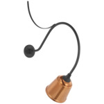Academy Outdoor Anchor Larrabee Small Rockhouse Wall Light - Matte Black / Soft Copper