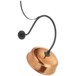 Academy Outdoor Anchored Larrabee Rockhouse Shade Wall Light - Matte Black / Soft Copper