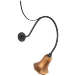 Academy Outdoor Anchored Larrabee Savannah Shade Wall Light - Matte Black / Soft Copper