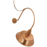 Academy Outdoor Anchored Larrabee Bowers Shade Wall Light - Soft Copper