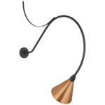 Academy Outdoor Anchor Larrabee 36in Savannah Con Wall Light - Matte Black / Soft Copper