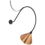 Academy Outdoor Anchor Larrabee 36in Savannah Con Wall Light - Matte Black / Soft Copper