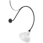 Academy Outdoor Anchored Larrabee 36in Bowers Wall Light - Matte Black / White