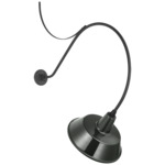 Academy Outdoor Anchored Larrabee 36in Bowers Wall Light - Matte Black / Green