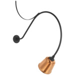 Academy Outdoor Anchor Larrabee Small Rockhouse Wall Light - Matte Black / Soft Copper