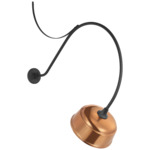 Academy Outdoor Anchor Larrabee 36in Rockhouse Wall Light - Matte Black / Soft Copper