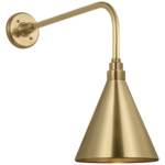 Academy Outdoor Rex Savannah Conical Wall Light - Hand-Rubbed Antique Brass