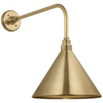 Academy Outdoor Rex Savannah Conical Wall Light - Hand-Rubbed Antique Brass