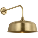 Academy Outdoor Rex Rockhouse Shade Wall Light - Hand-Rubbed Antique Brass
