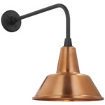 Academy Outdoor Rex Bowers Shade Wall Light - Matte Black / Soft Copper