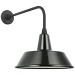 Academy Outdoor Rex Bowers Shade Wall Light - Matte Black / Green