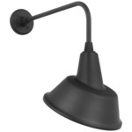 Academy Outdoor Rex Tilted Bowers Shade Wall Light - Matte Black