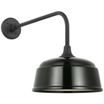 Academy Outdoor Rex Rockhouse Shade Wall Light - Matte Black / Green