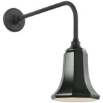 Academy Outdoor Rex Savannah Shade Wall Light - Matte Black / Green