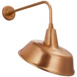 Academy Outdoor Rex Tilted Bowers Shade Wall Light - Soft Copper