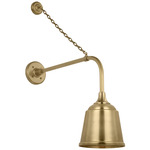 Academy Outdoor Anchored Rex Sm Rockhouse Shade Wall Light - Hand-Rubbed Antique Brass