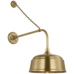 Academy Outdoor Anchored Rex Rockhouse Shade Wall Light - Hand-Rubbed Antique Brass