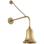 Academy Outdoor Anchored Rex Savannah Shade Wall Light - Hand-Rubbed Antique Brass