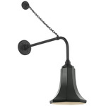 Academy Outdoor Anchored Rex Savannah Shade Wall Light - Matte Black / Green