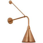 Academy Outdoor Anchored Rex Savannah Conical Wall Light - Soft Copper
