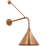 Academy Outdoor Anchored Rex Savannah Conical Wall Light - Soft Copper
