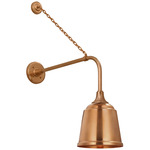 Academy Outdoor Anchored Rex Sm Rockhouse Shade Wall Light - Soft Copper