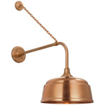 Academy Outdoor Anchored Rex Rockhouse Shade Wall Light - Soft Copper