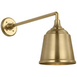 Academy Outdoor Mack Small Rockhouse Shade Wall Light - Hand-Rubbed Antique Brass