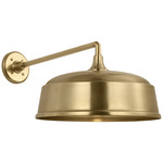 Academy Outdoor Mack Rockhouse Shade Wall Light - Hand-Rubbed Antique Brass