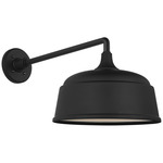 Academy Outdoor Mack Rockhouse Shade Wall Light - Matte Black