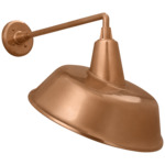 Academy Outdoor Mack Tilted Bowers Shade Wall Light - Soft Copper