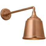 Academy Outdoor Mack Small Rockhouse Shade Wall Light - Soft Copper