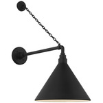 Academy Outdoor Anchored Mack Savannah Conical Wall Light - Matte Black