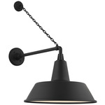 Academy Outdoor Anchored Mack Bowers Shade Wall Light - Matte Black