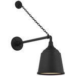 Academy Outdoor Anchored Mack Sm Rockhouse Shade Wall Light - Matte Black