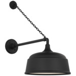Academy Outdoor Anchored Mack Rockhouse Shade Wall Light - Matte Black