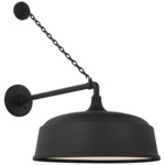 Academy Outdoor Anchored Mack Rockhouse Shade Wall Light - Matte Black