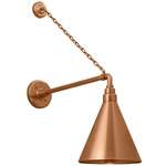 Academy Outdoor Anchored Mack Savannah Conical Wall Light - Soft Copper